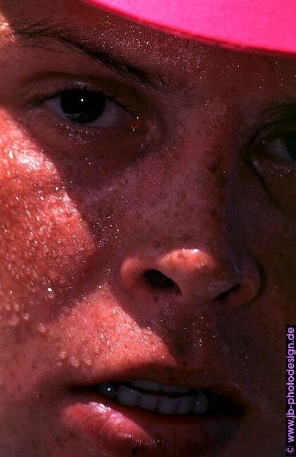 Jan Ullrich mit Schwei�perlen